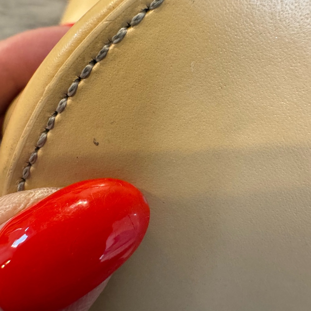 PRICE FIRM Francesco Biasia Chic Cream Leather Shoulder Bag - Picture 5 of 11